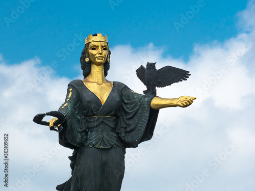 Statue of Saint Sophia, symbol of wisdom and protector of Sofia (Bulgaria)