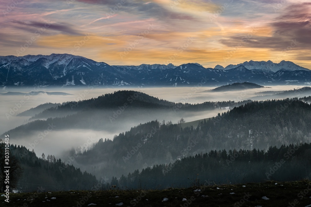Sonnenuntergang Kärnten Österreich