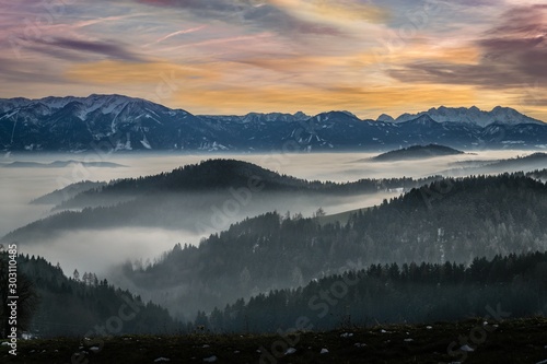 Sonnenuntergang Kärnten Österreich
