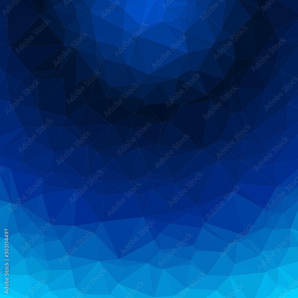 Obraz premium deepblue Color Abstract trianglify Generative Art background illustration