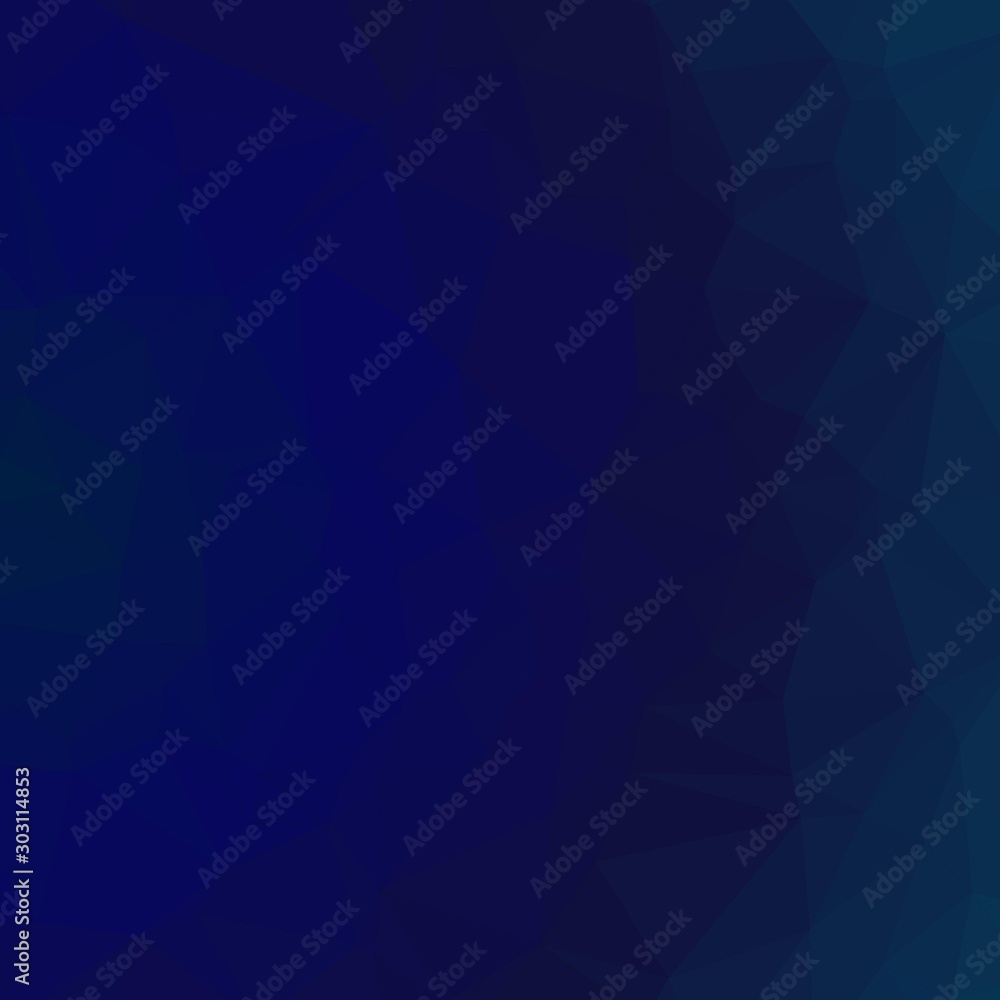 Fototapeta premium deepblue Color Abstract trianglify Generative Art background illustration
