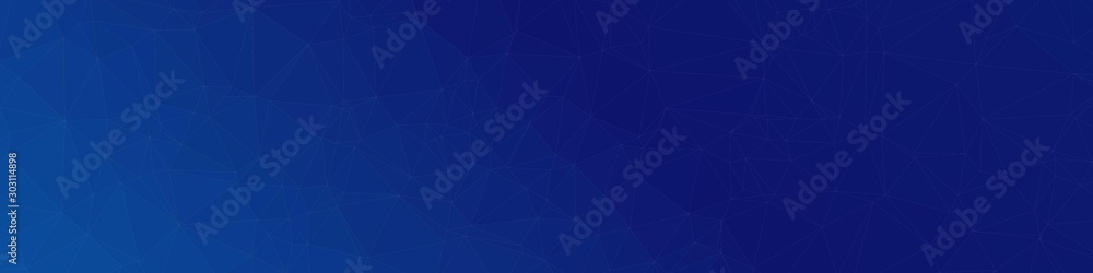 Obraz premium deepblue Color Abstract trianglify Generative Art background illustration