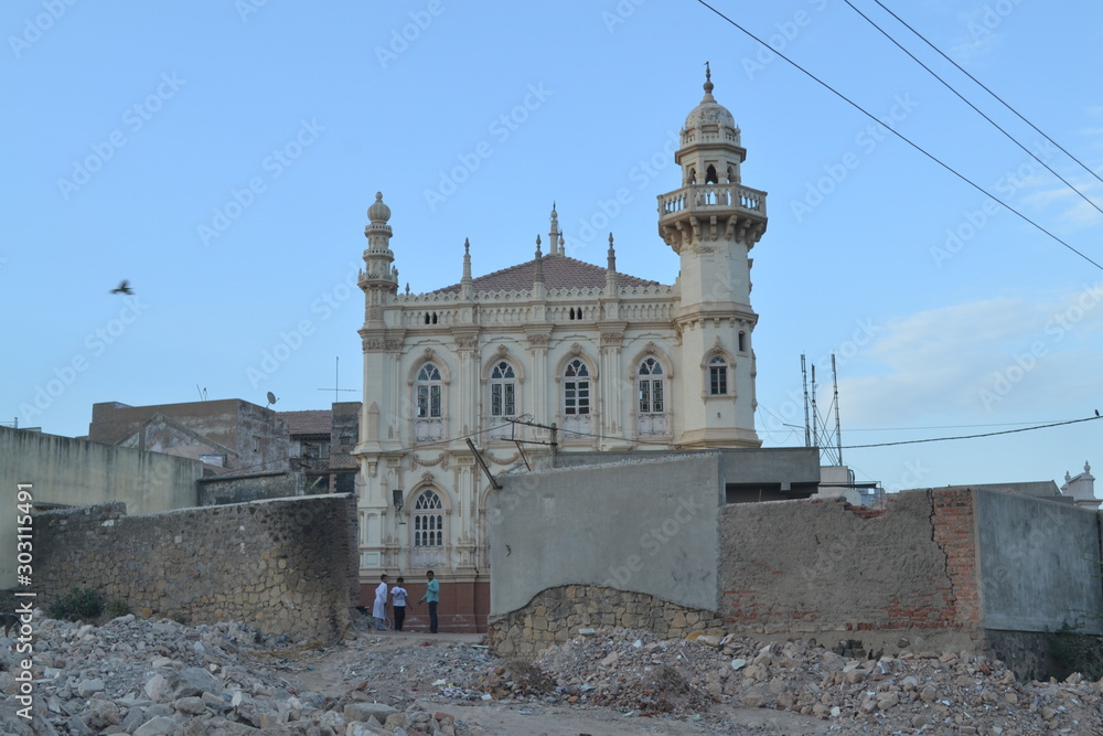 400 years old mosque , heritage site still used for prayers in Morbi, India