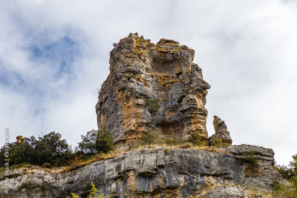 Rocky karstic limestone peak