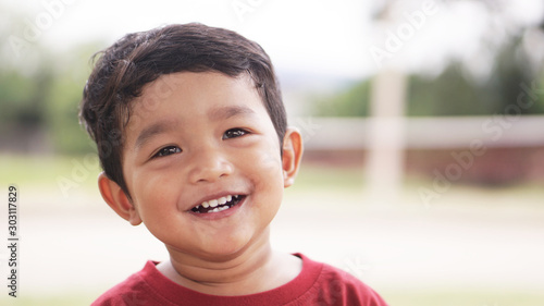 Foto Happy Little Asian baby boy 2 years old