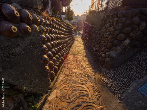 愛知県とこなめ焼 街散策 土管坂 夕日