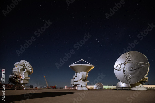 Alma Radio Observatory in the Desert of Atacama, Chile photo
