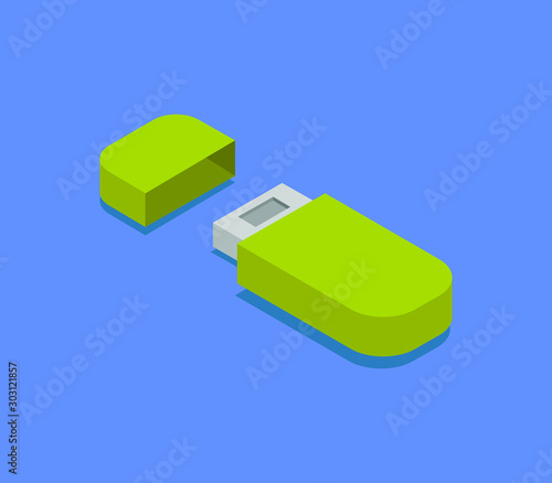 isometric usb drive