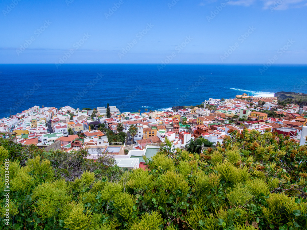 Village on the north coast of Tenerife Canary Island