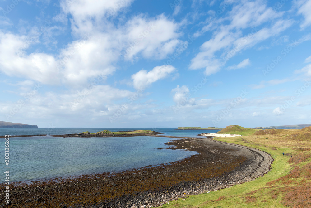Coral Beach at Claigan on the Isle of Skye in Scotland