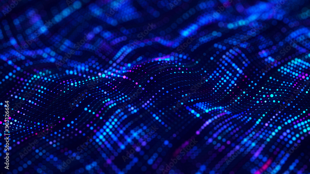 Abstract technology background. Artificial intelligence. Science background. Big data visualization. 3D rendering. Abstract technology background. Artificial intelligence. Science background. Big data visualization. 3D rendering.