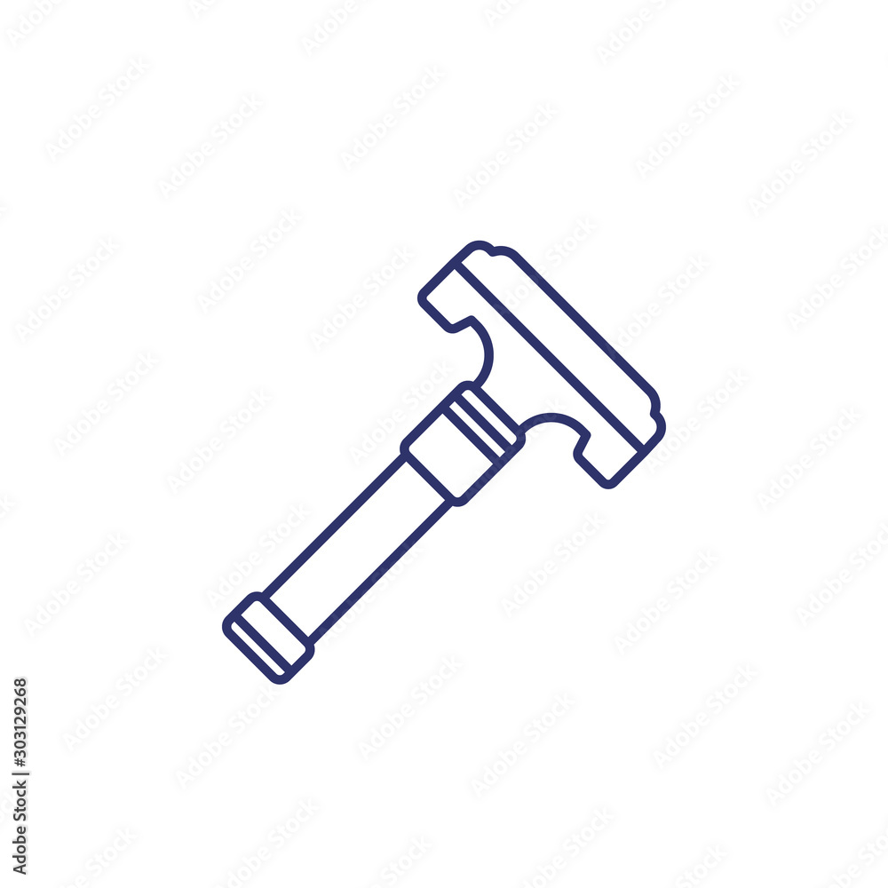 safety razor icon, line vector safety razor icon, line vector