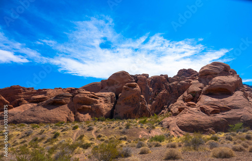 Valley of Fire, Sandstein-Berglandschaft, USA Nevada