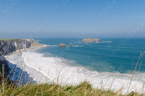 Cliffs in Norther Ireland Causeway coastal route