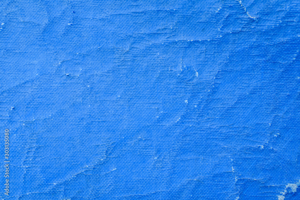 Old blue canvas. Texture. Background.