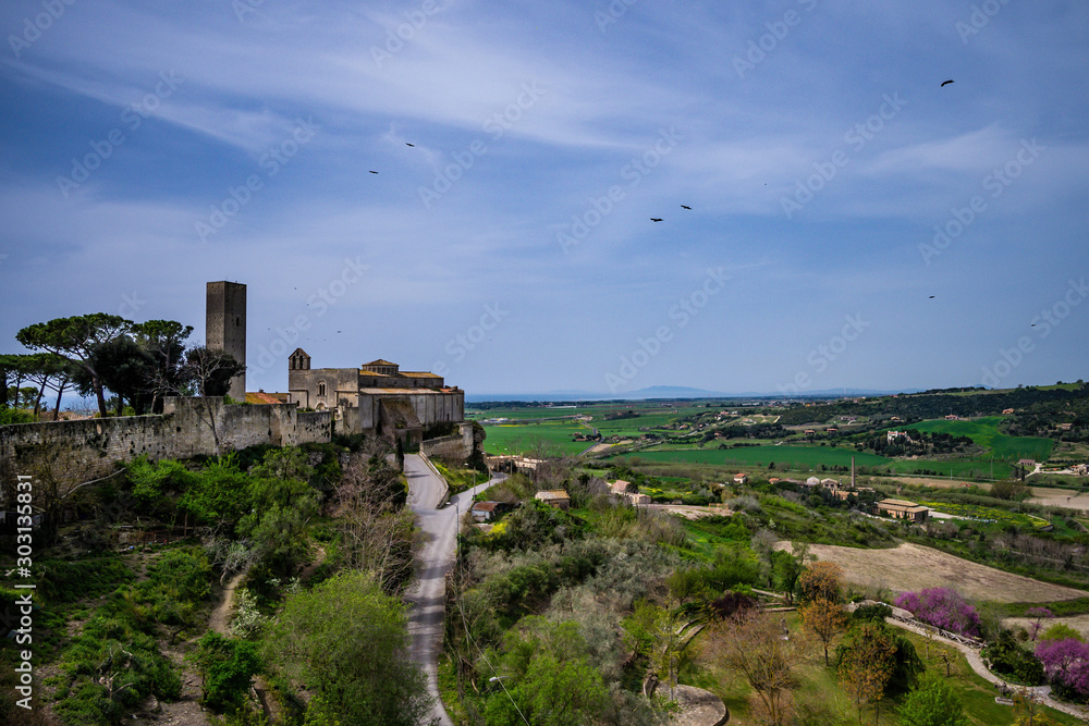 Tarquinia, cradle of the Etruscan civilization, is situated in a wonderful position near the Tyrrhenian Sea; it preserves some of an unbroken history from the Etruscan legend of Tagete to present days