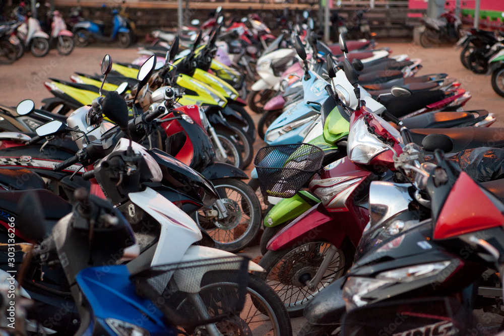 motorcycles in a row motorcycles in a row
