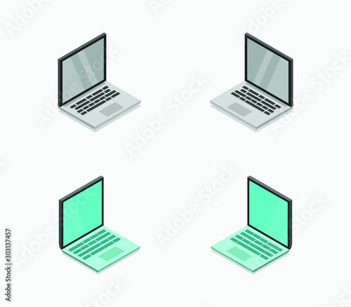isometric laptop