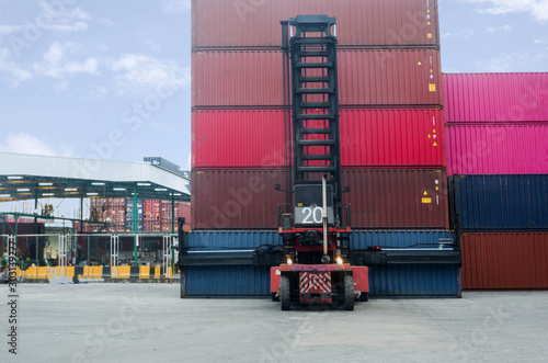 Container handlers Working in the container yard Container stack Related to exports