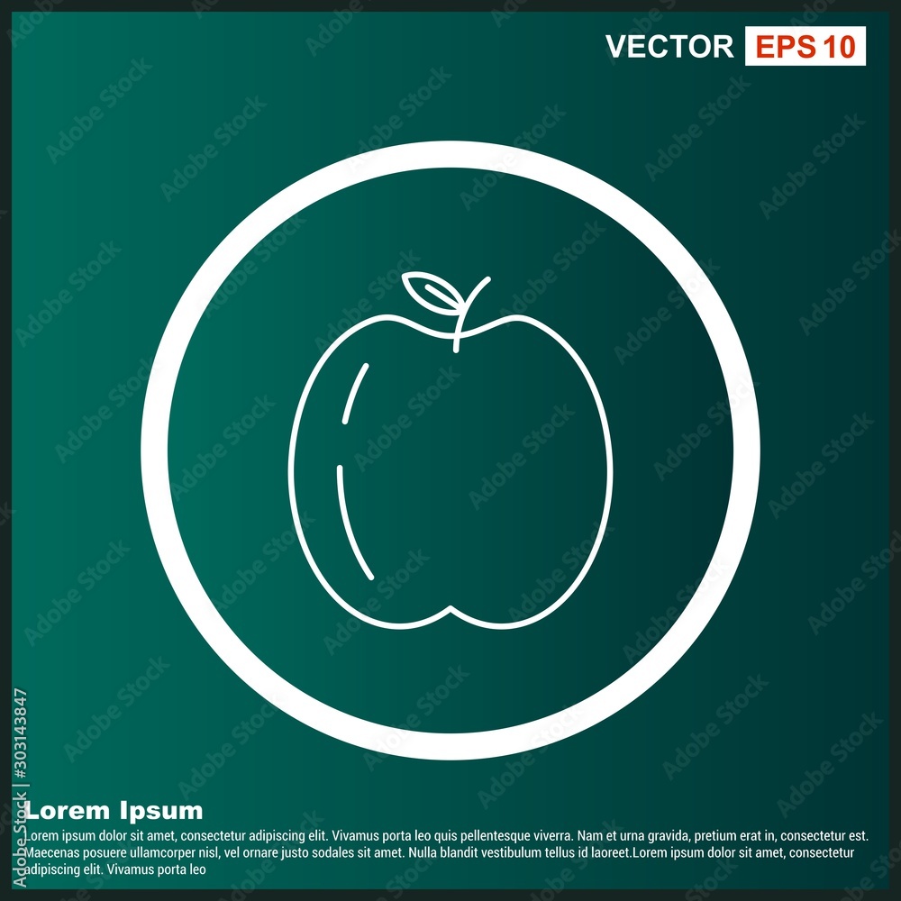 Obraz premium Apple icon for your project