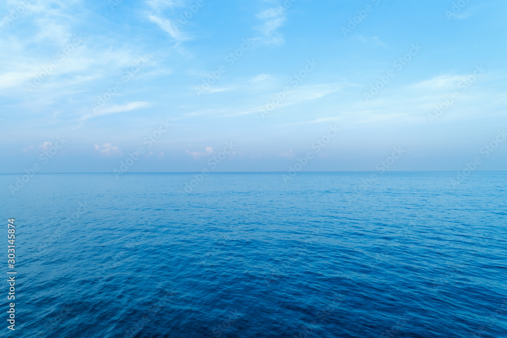 Blue ocean surface background Nature view from above shot by drone camera Blue ocean surface background Nature view from above shot by drone camera