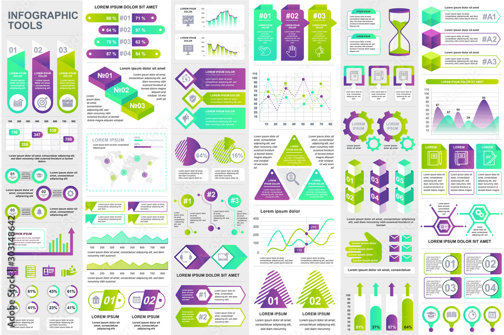 Bundle infographic elements data visualization vector design template. Can be used for steps, business processes, workflow, diagram, flowchart concept, timeline, marketing icons, info graphics. Bundle infographic elements data visualization vector design template. Can be used for steps, business processes, workflow, diagram, flowchart concept, timeline, marketing icons, info graphics.