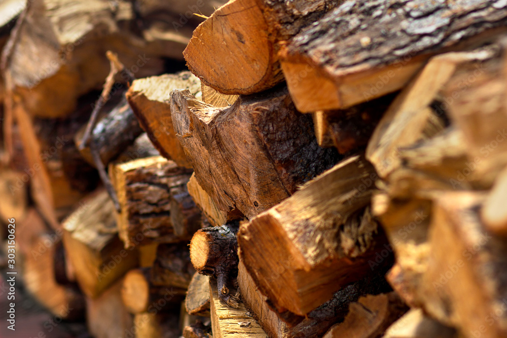 A background of stacked firewood A background of stacked firewood