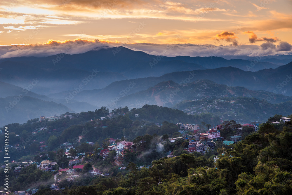 Sunrise at Mines View Park, Baguio, Philippines
