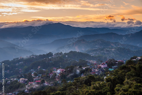 Sunrise at Mines View Park, Baguio, Philippines © leonardovillasis