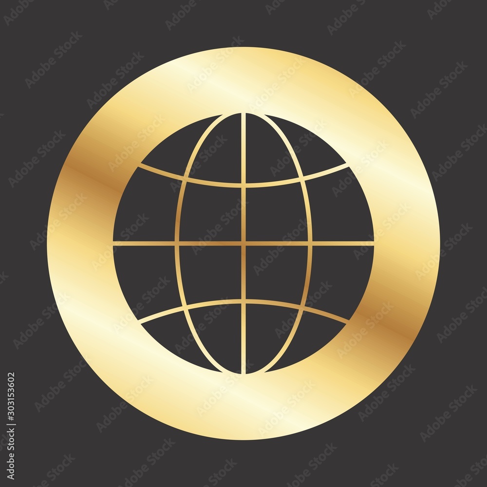 Globe icon for your project Globe icon for your project