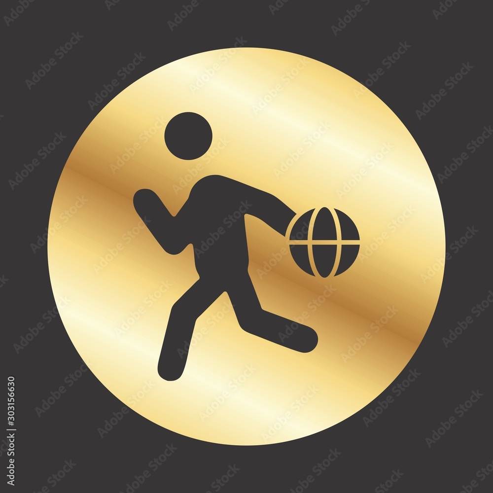 Fototapeta premium Basketball Player icon for your project