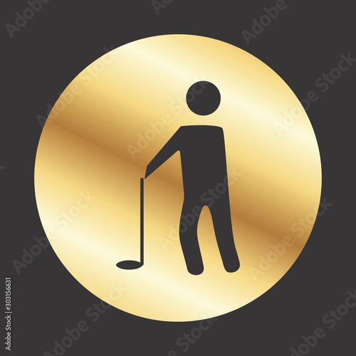 Golf Player icon for your project