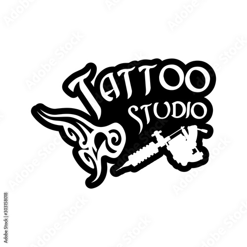 Vector logo for tattoo salon and Studio