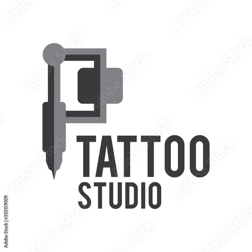 Vector logo for tattoo salon and Studio