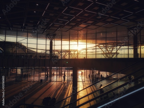 interior of modern building