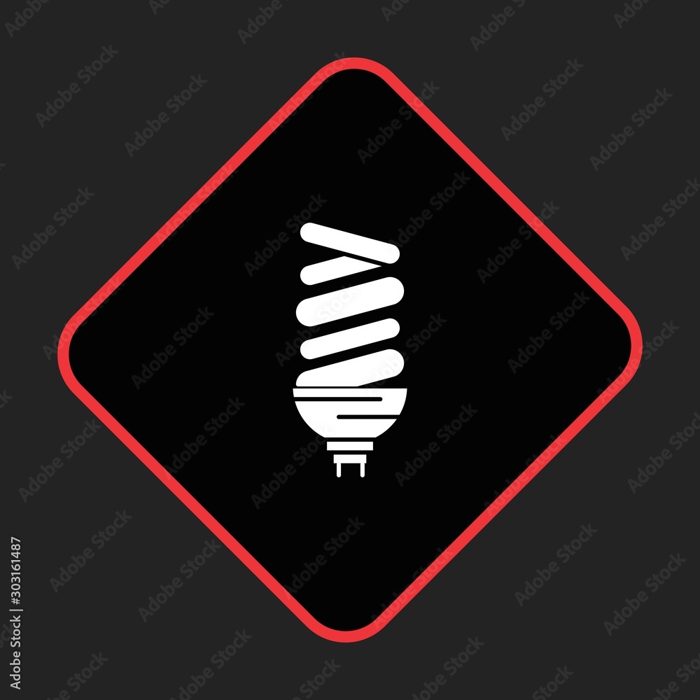 Led bulb icon for your project Led bulb icon for your project