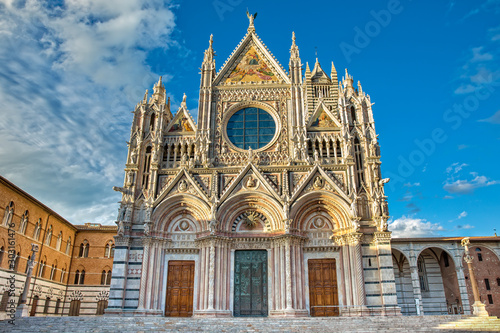 Duomo di Siena is a romanesque-gothic cathedral it is a major tourism attraction in Siena