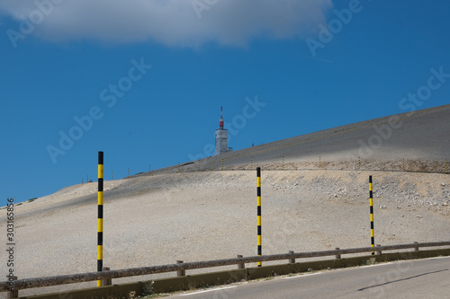 Mont Ventoux the big mountain of the provence in France