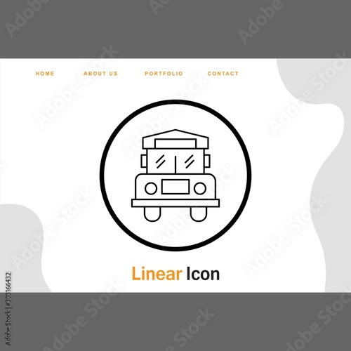School Bus icon for your project