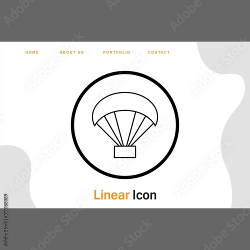  Paraglider icon for your project