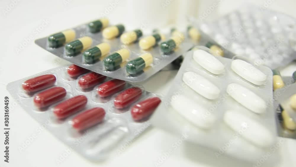 Pharmaceuticals, tablets and antibiotics. Medical concept Pharmaceuticals, tablets and antibiotics. Medical concept