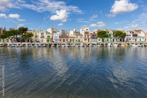 Boats (llauts) in the Mediterranean port