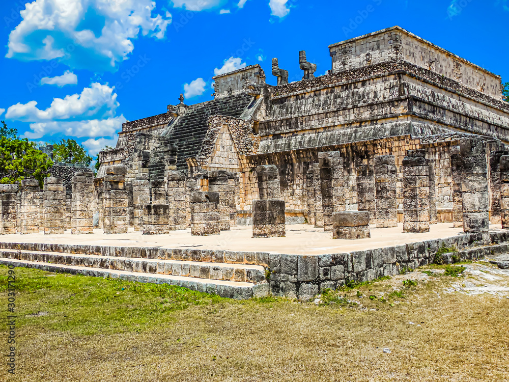 Aztec ruins Mexico