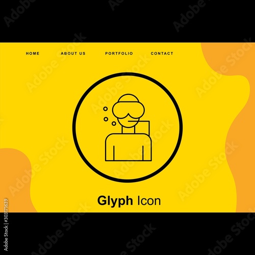  Scuba Diver icon for your project