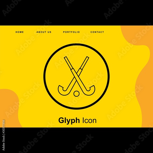 Hockey Stick icon for your project