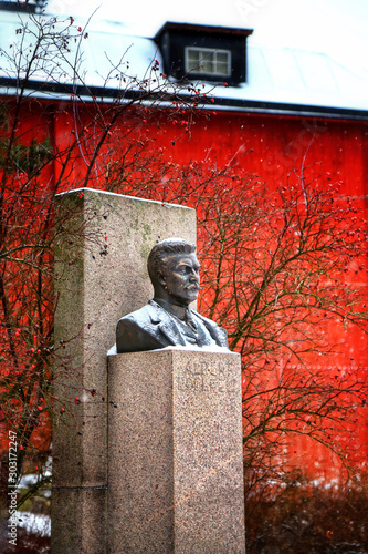 memorial Albert Edelfelt in Porvoo, Finland photo