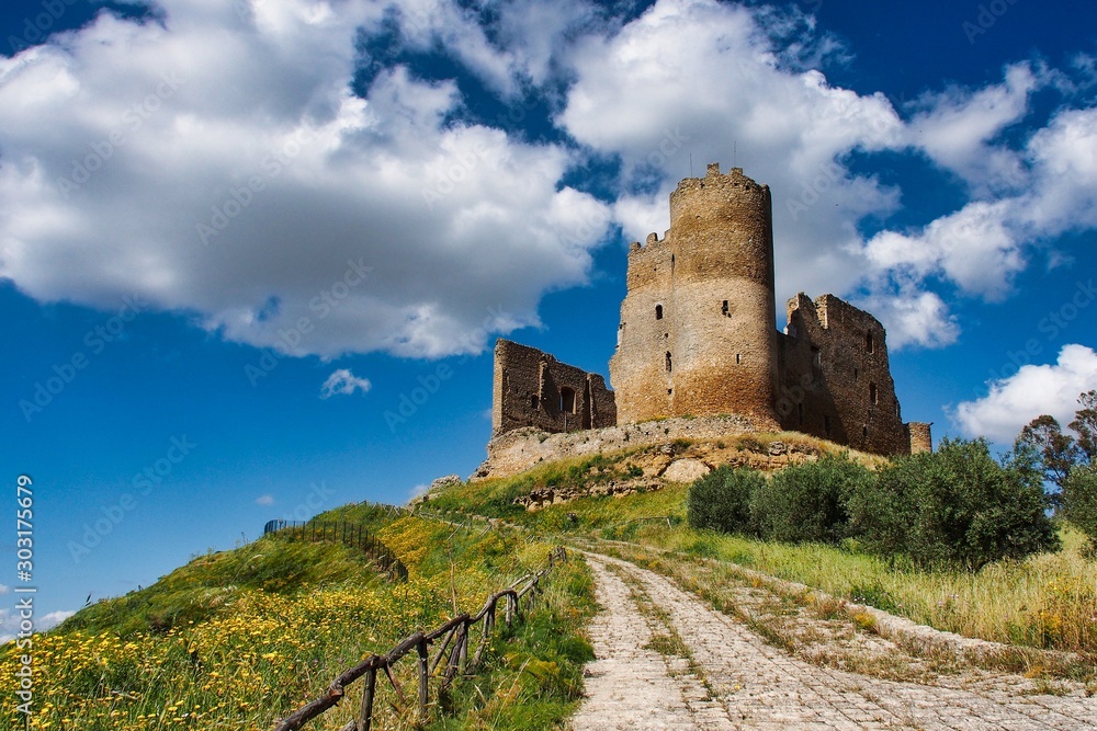 Mazzarino Medieval Castle, Caltanissetta, Sicily, Italy, Europe