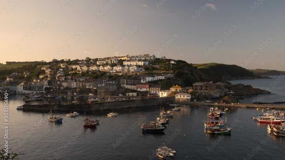 Mevagissey harbour in the evening light Mevagissey harbour in the evening light