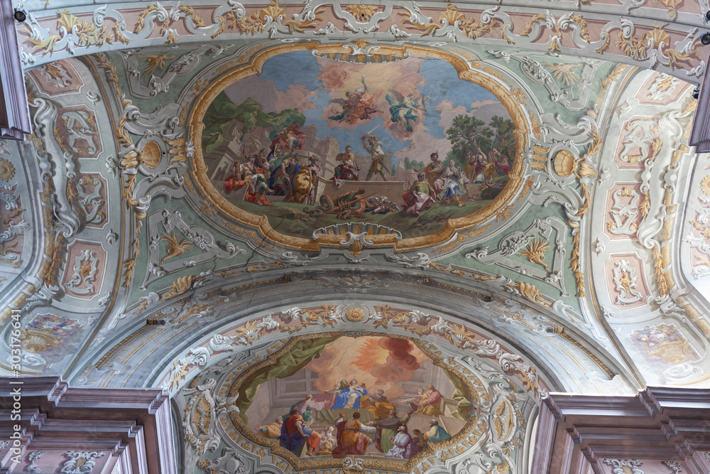 Frescoes Of The Stiftskirche In Herzogenburg