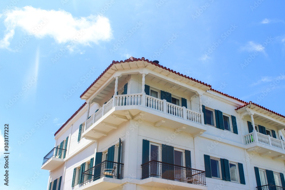 modern building with balconies modern building with balconies